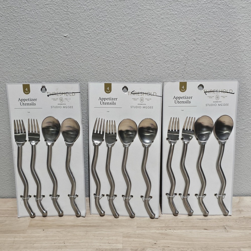 3 New Sets- 4pc Appetizer Utensils Set - Threshold designed with Studio McGee